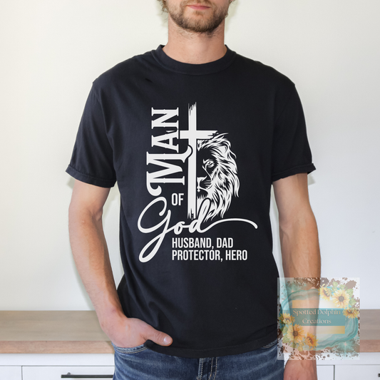 Man of God Cross in White