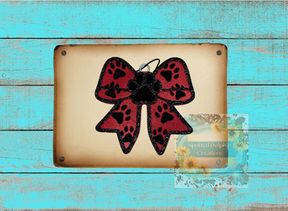 Paw Print Bow Freshie (Ready to Ship)