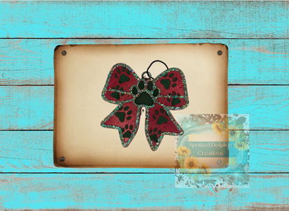 Paw Print Bow Freshie (Custom Request)