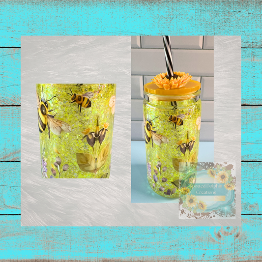 Bee Sweet Snowglobe w/Topper
