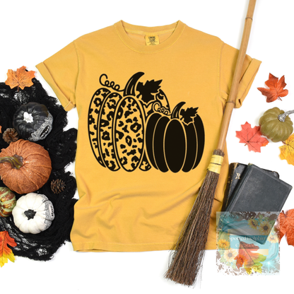 Fall Pumpkins w/Cheetah Print