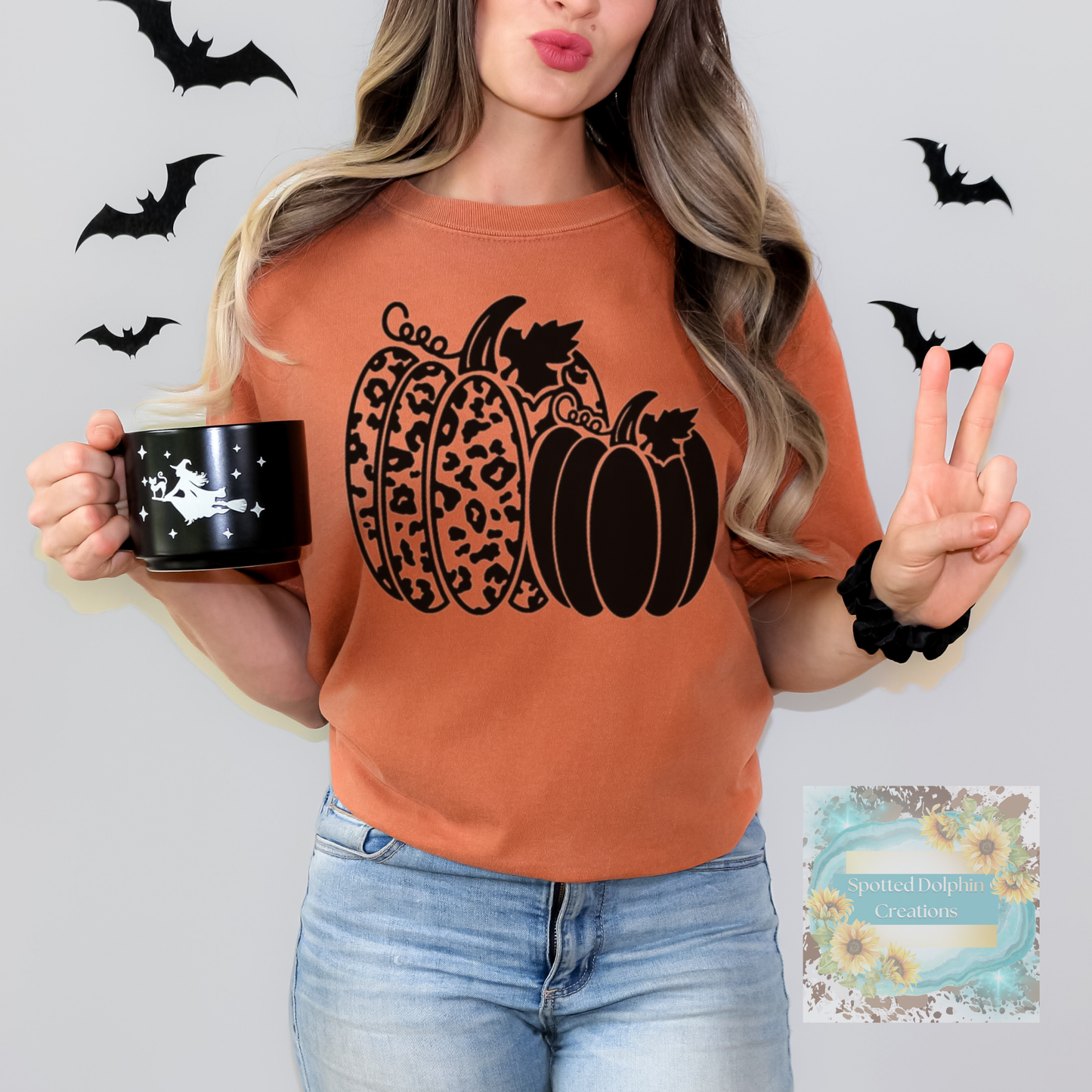 Fall Pumpkins w/Cheetah Print