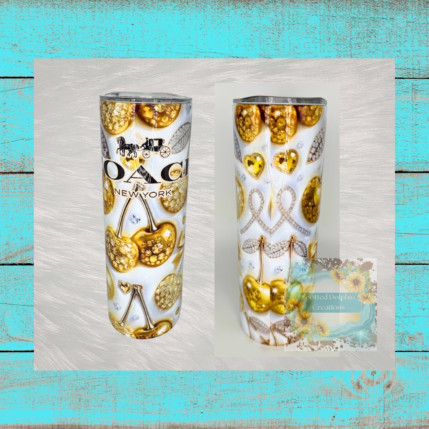 Gilded Glam Designer Tumbler
