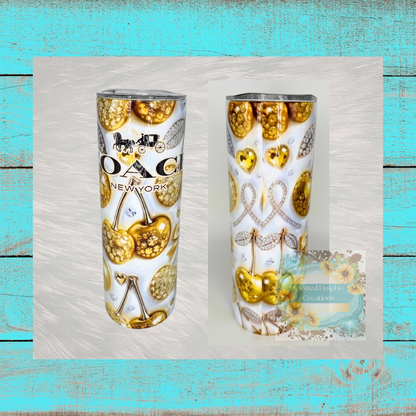 Gilded Glam Designer Tumbler