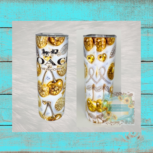 Gilded Glam Designer Tumbler