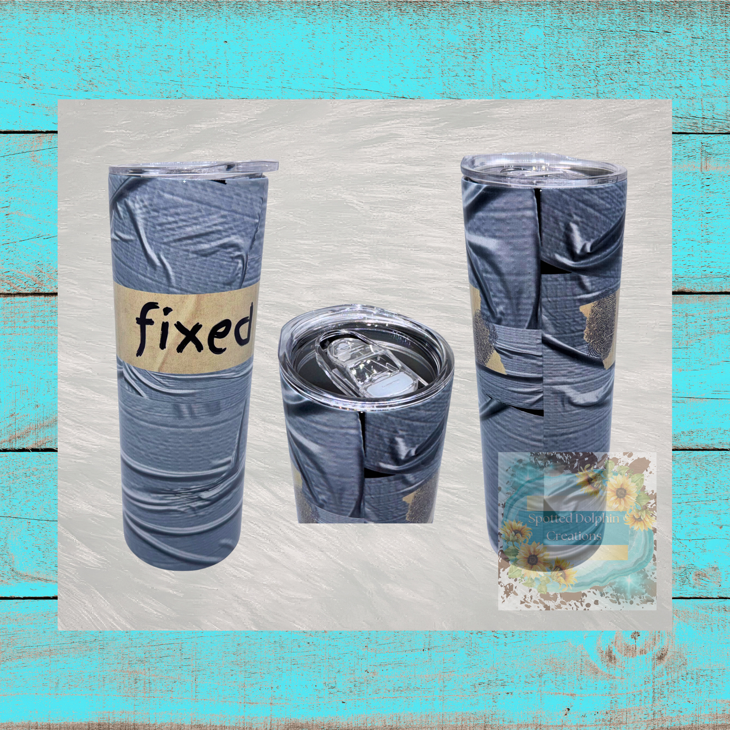 Duct Tape and Determination Tumbler