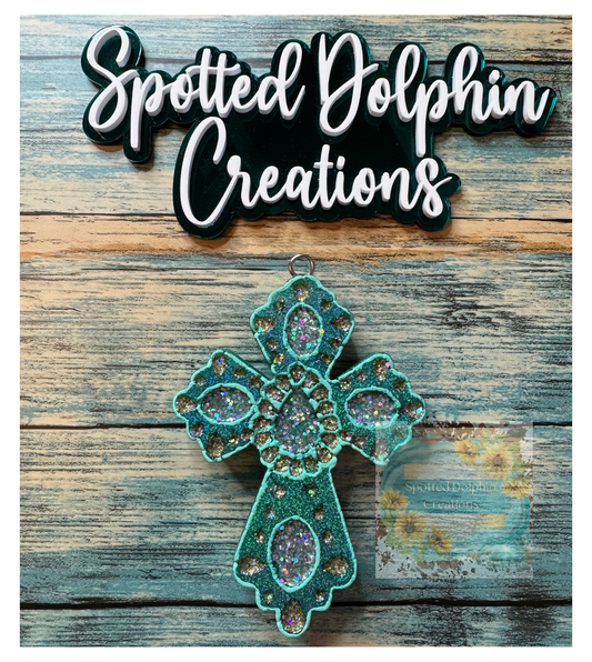 Concho Cross in Turquoise