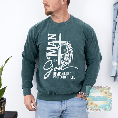 Man of God Cross in White