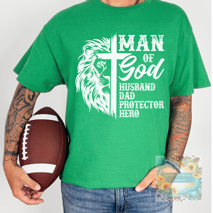 Man of God Lion in White