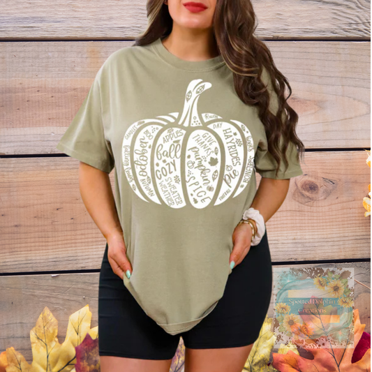 Pumpking w/Fall Words