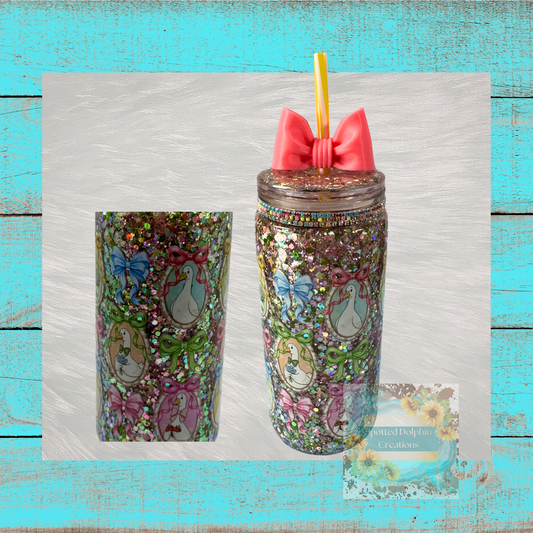 Silly Goose Sparkle Snowglobe w/Topper