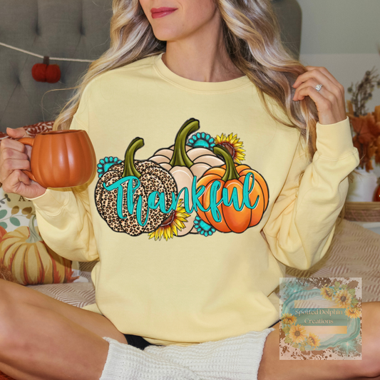 Thankful Pumpkins w/Concho