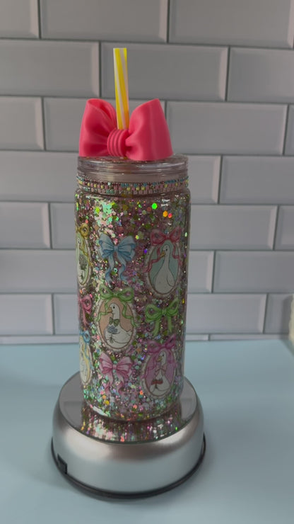 Silly Goose Sparkle Snowglobe w/Topper